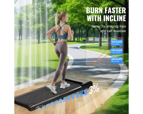 Бігова доріжка VEVOR, чорна