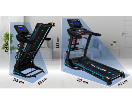 Бігова доріжка електрична THUNDER CORE-DS-BLACK