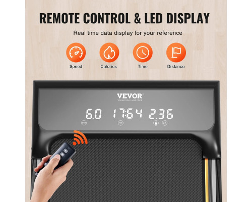 Бігова доріжка електрична VEVOR С7, чорна
