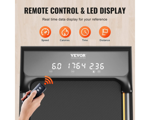 Бігова доріжка електрична VEVOR S7F, чорна