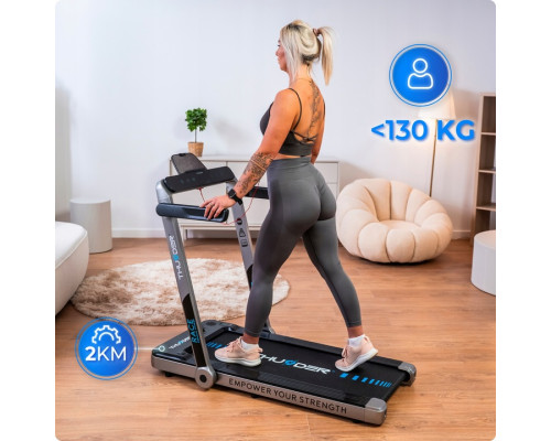 Бігова доріжка електрична THUNDER RACE-SILVER