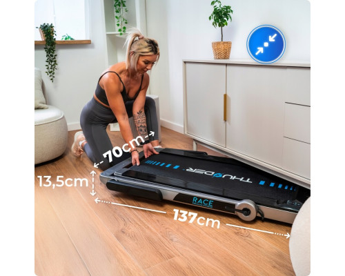 Бігова доріжка електрична THUNDER RACE-SILVER