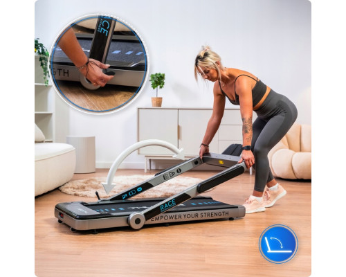 Бігова доріжка електрична THUNDER RACE-SILVER