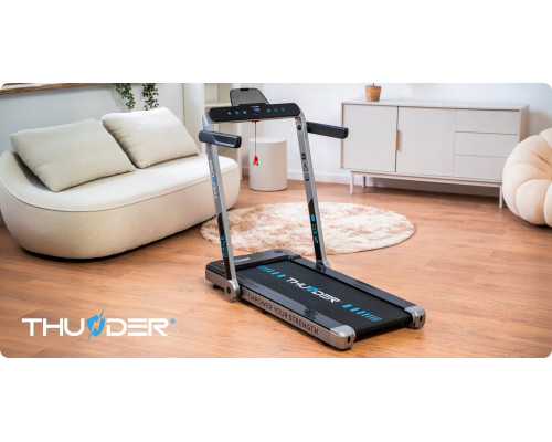 Бігова доріжка електрична THUNDER RACE-SILVER