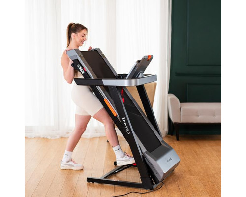 Бігова доріжка електрична HMS BE5873, чорно-сіра