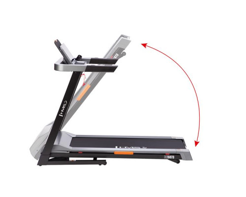 Бігова доріжка електрична HMS BE5873, чорно-сіра