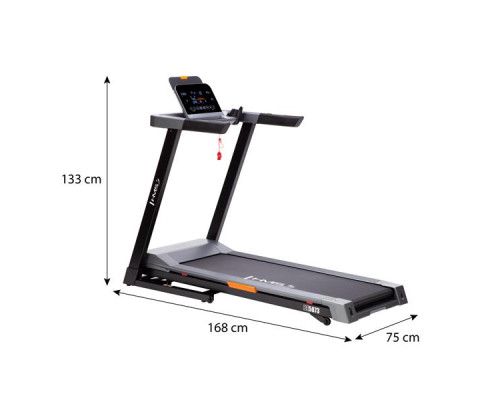 Бігова доріжка електрична HMS BE5873, чорно-сіра