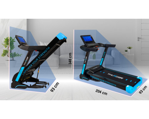 Бігова доріжка електрична THUNDER IGNITE-S-TFT-BLACK Бігова доріжка електрична THUNDER IGNITE-S-TFT-BLACK