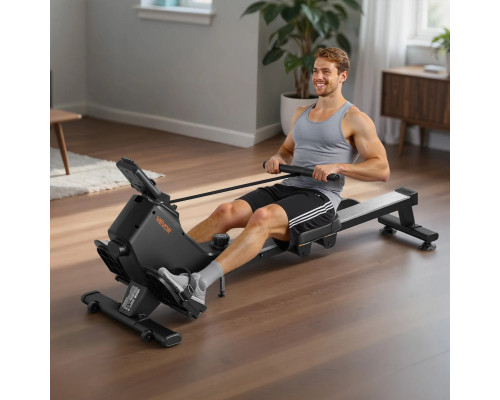 Веслувальний тренажер електричний VEVOR, чорний