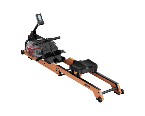Веслувальний тренажер водний VEVOR, коричневий