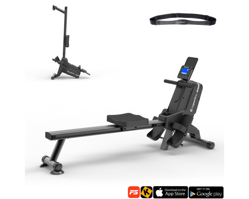 Веслувальний тренажер магнітний inSPORTline Yukona чорний