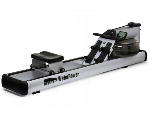 Веслувальний тренажер водний WaterRower M1 LoRise S4 Aluminum сірий
