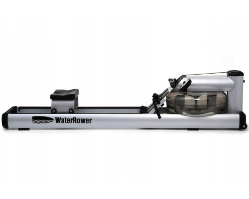 Веслувальний тренажер водний WaterRower M1 LoRise S4 Aluminum сірий
