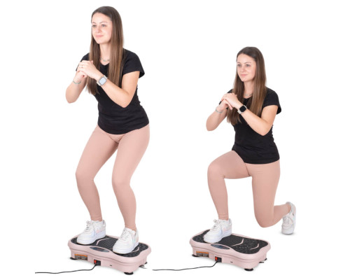 Вібраційна платформа inSPORTline Maviro рожева