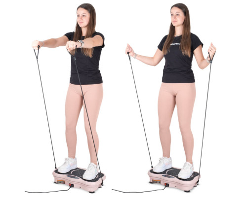 Вібраційна платформа inSPORTline Maviro рожева