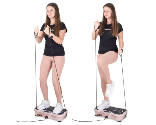 Вібраційна платформа inSPORTline Maviro рожева