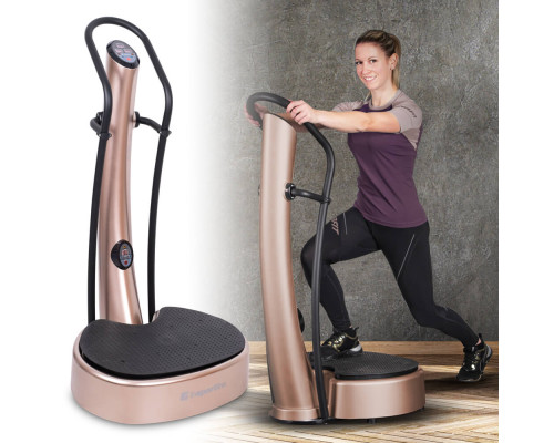 Вібраційна платформа inSPORTline Lotos коричнева