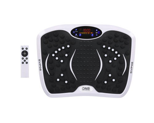 Вібраційна платформа One Fitness SVP08 чорно-біла