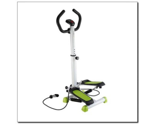 Степпер механічний S8004 HMS з опорою та еспандерами біло-зелений