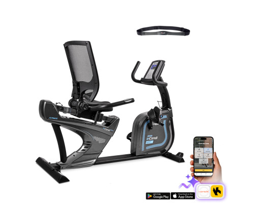 Велотренажер горизонтальний магнітний inSPORTline inCondi R600i сірий