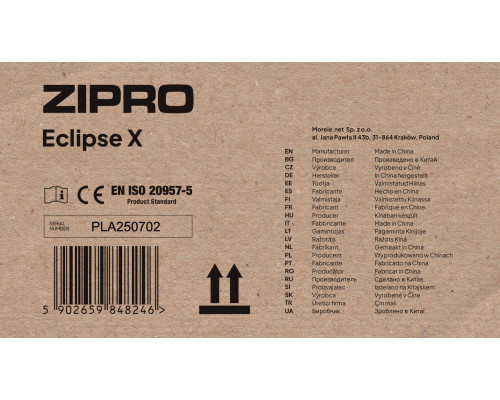 Велотренажер Zipro Eclipse X чорний