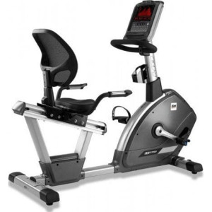Велотренажер горизонтальний електромагнітний BH Fitness LK7750LED чорно-сірий