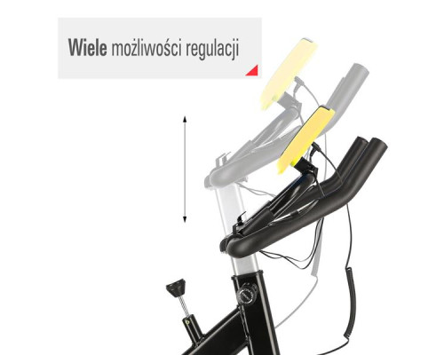 Велотренажер спінінговий механічний ONE FITNESS SW2501 жовтий 7 кг Велотренажер спінінговий механічний ONE FITNESS SW2501 жовтий 7 кг