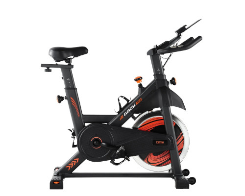 Велотренажер магнітний VEVOR S706, чорно-червоний