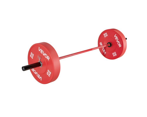 Гриф для штанги VEVOR 180 см, червоний