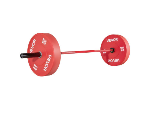 Гриф для штанги VEVOR 180 см, червоний