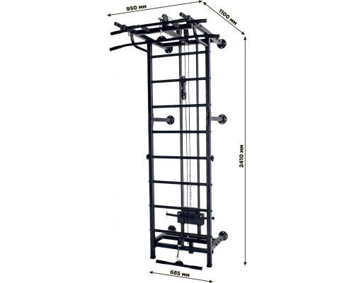 TOTALFIT Драбина гімнастична KRAFT SYSTEM 3 в 1 біла TOTALFIT Драбина гімнастична KRAFT SYSTEM 3 в 1 біла
