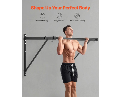 Турнік для підтягування VEVOR 200 кг, чорний