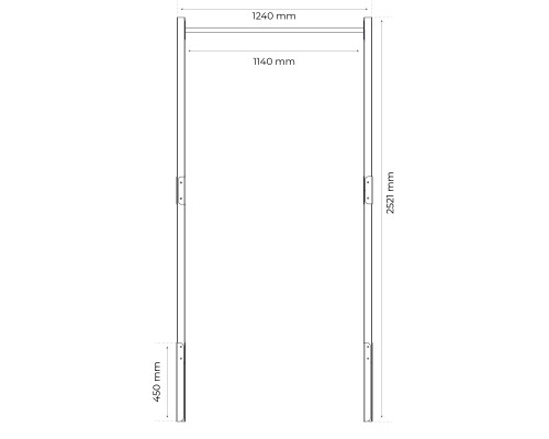 Турнік вуличний для підтягування K-Sport KSOZ001