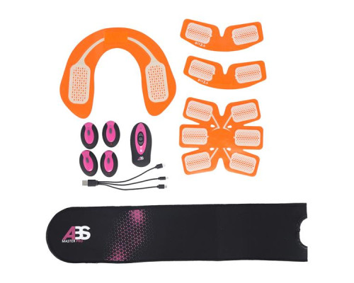 Електростимулятор м’язів ABS Master Pro Multi Set NN – чорно-фіолетовий Електростимулятор м’язів ABS Master Pro Multi Set NN – чорно-фіолетовий