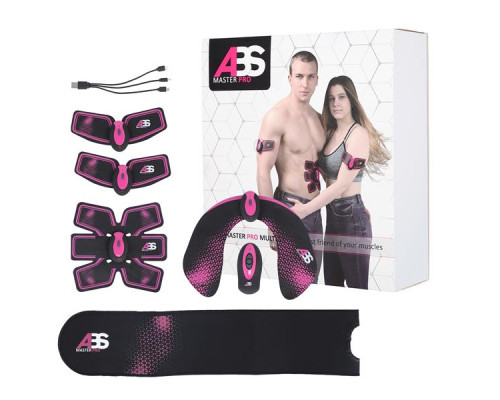 Електростимулятор м’язів ABS Master Pro Multi Set NN – чорно-фіолетовий Електростимулятор м’язів ABS Master Pro Multi Set NN – чорно-фіолетовий