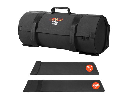 Тренувальна сумка VEVOR 11-34 кг, чорна