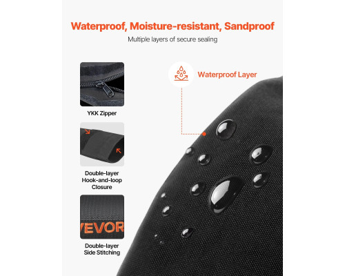 Тренувальна сумка VEVOR 2-11 кг, чорна