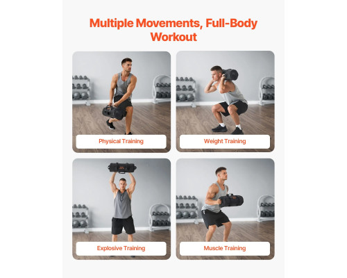 Тренувальна сумка VEVOR 2-11 кг, чорна