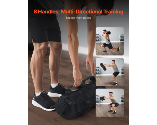 Тренувальна сумка VEVOR 2-11 кг, чорна