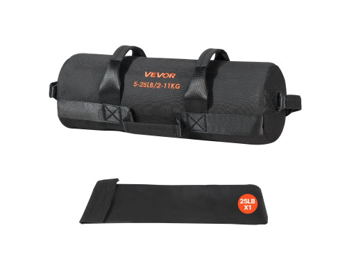 Тренувальна сумка VEVOR 2-11 кг, чорна