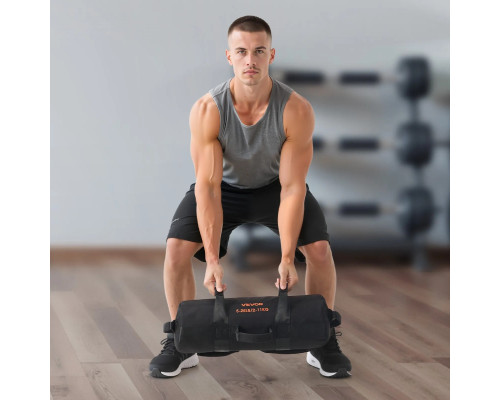 Тренувальна сумка VEVOR 2-11 кг, чорна