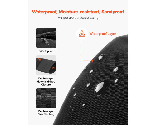 Тренувальна сумка VEVOR 56-90 кг, чорна