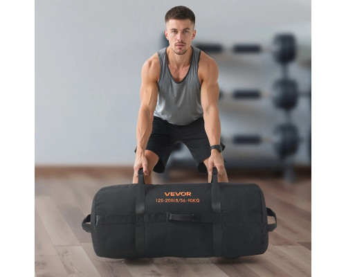 Тренувальна сумка VEVOR 56-90 кг, чорна