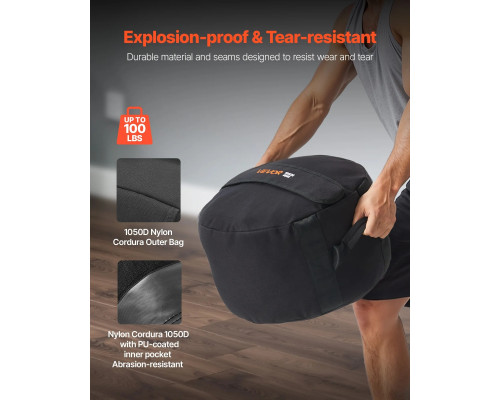 Тренувальна сумка VEVOR 45 кг, чорна