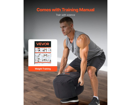 Тренувальна сумка VEVOR 45 кг, чорна