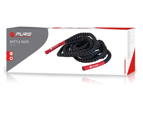 Скакалка тренувальна Pure2Improve BATTLE ROPE 9м Скакалка тренувальна Pure2Improve BATTLE ROPE 9м