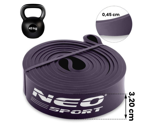 Резинка для тренувань з навантаженням NS-960 Neo-Sport фіолетова Резинка для тренувань з навантаженням NS-960 Neo-Sport фіолетова