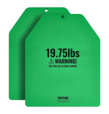 Плити для вагового жилета VEVOR 8,9 кг, зелені