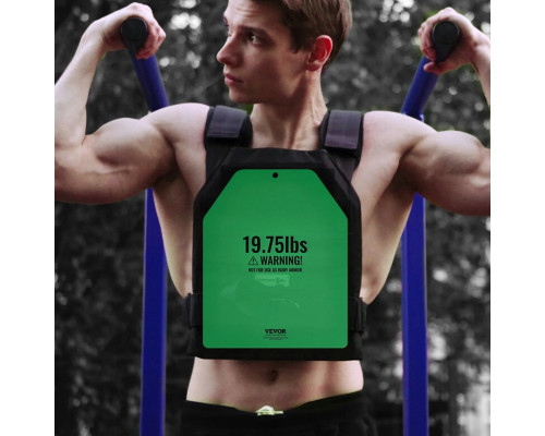 Плити для вагового жилета VEVOR 8,9 кг, зелені