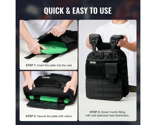 Плити для вагового жилета VEVOR 8,9 кг, зелені